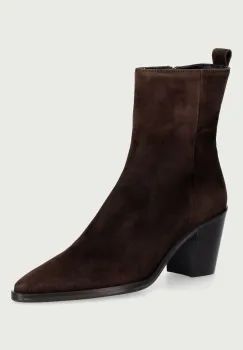 Billi Bi  botine cu toc pentru femei din piele intoarsa T.moro 490 suede 56 imagine