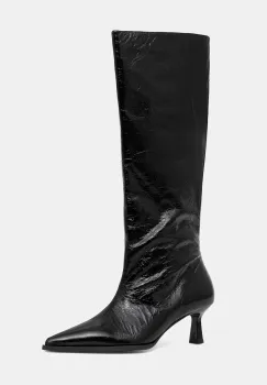 Billi Bi ghete de piele culoarea negru, cu toc cui, A9354 260 imagine