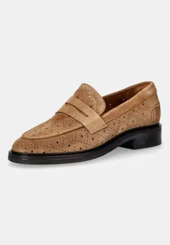 Billi Bi mocasini pentru femei din piele intoarsa Cuoio babysilk suede imagine