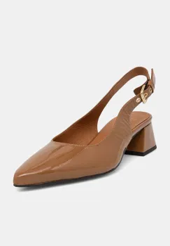 Billi Bi pantofi de piele culoarea maro, cu toc drept, A8320 imagine