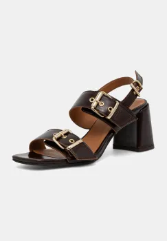 Billi Bi sandale de piele culoarea maro, A8371 imagine