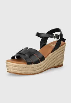 Billi Bi sandale de piele culoarea negru, A5963 imagine