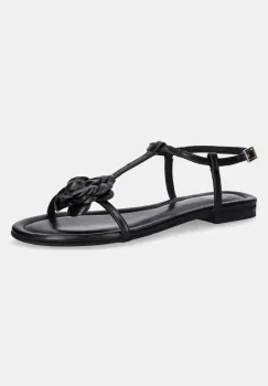 Billi Bi sandale de piele femei, culoarea negru, A8704 imagine