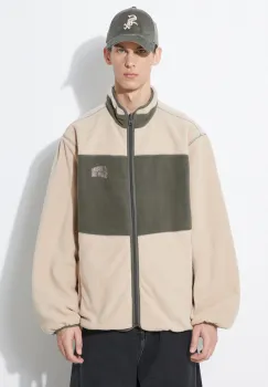 Billionaire Boys Club bluza cu doua fete Pull Out Shell barbati, culoarea bej, modelator, B24106 imagine