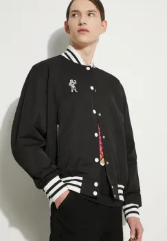 Billionaire Boys Club geaca bomber Arch Logo Lightweight Varsity barbati, culoarea negru, de tranzitie, B24201 imagine