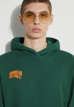 Billionaire Boys Club hanorac de bumbac barbati, culoarea verde, cu gluga, cu imprimeu imagine