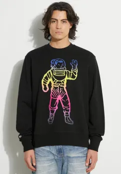 Billionaire Boys Club hanorac de bumbac Standing Astro Crewneck barbati, culoarea negru, cu imprimeu, B24228 imagine