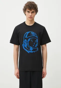 Billionaire Boys Club tricou din bumbac Cracked Flock Print Astro T-Shirt barbati, culoarea negru, cu imprimeu, B25156 imagine