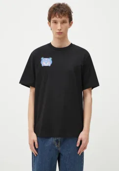 Billionaire Boys Club tricou din bumbac Tropical Crest barbati, culoarea negru, cu imprimeu, B24461 imagine