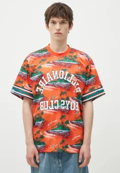 Billionaire Boys Club tricou Tropical Island Print Football Top barbati, modelator, B24466 imagine