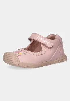 Biomecanics sandale din piele pentru copii culoarea roz, 252105 imagine