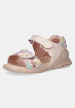 Biomecanics sandale din piele pentru copii culoarea roz, 252141 imagine