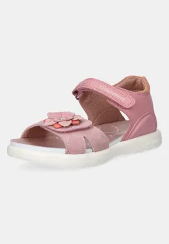 Biomecanics sandale din piele pentru copii culoarea roz, 252240 imagine