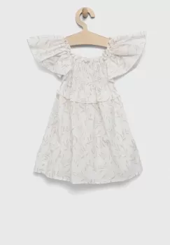 Birba&Trybeyond rochie din bumbac pentru copii culoarea alb, mini, evazati imagine