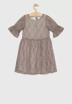 Birba&Trybeyond rochie fete culoarea bej, mini, evazati imagine