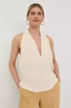 Birgitte Herskind bluza culoarea bej imagine