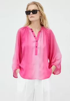 Birgitte Herskind bluza femei, culoarea violet, neted imagine