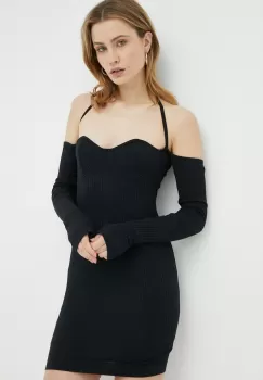 Birgitte Herskind rochie Kathleen culoarea negru, mini, mulata imagine