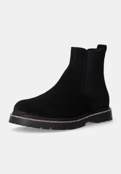 Birkenstock botine din piele intoarsa Highwood Slip On Mid barbati, culoarea negru, 1028138 imagine