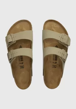 Birkenstock papuci Arizona barbati, culoarea bej, 1027704 imagine