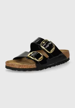 Birkenstock papuci Arizona Big Buckle femei, culoarea negru, 1027918 imagine