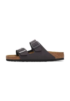 Birkenstock papuci Arizona Birkibuc femei, imitatie de piele nubuc, culoarea maro, 1029162 imagine