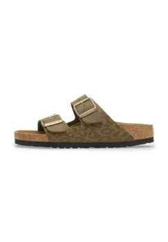 Birkenstock papuci Arizona culoarea verde, 1030586 imagine
