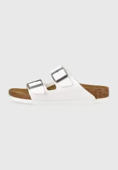Birkenstock papuci Arizona femei, culoarea alb, 552683 imagine