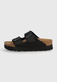 Birkenstock papuci Arizona Platform Flex femei, culoarea negru, 1027395 imagine