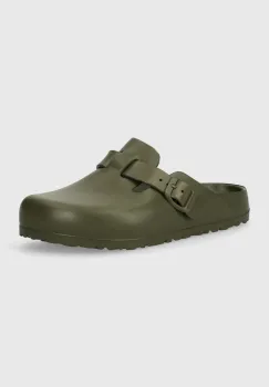 Birkenstock papuci Boston Eva femei, culoarea verde, 1026238 imagine