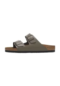 Birkenstock papuci de piele Arizona femei, culoarea verde, 1029155 imagine