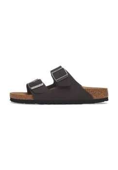 Birkenstock papuci din nubuc Arizona SFB culoarea negru, 1019035 imagine