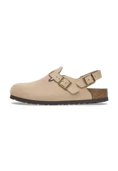Birkenstock papuci din nubuc Tokio femei, culoarea bej, 1029496 imagine