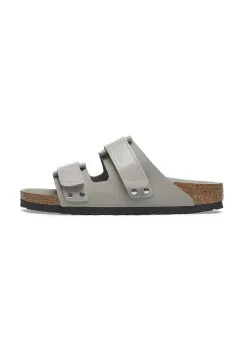 Birkenstock papuci din nubuc Uji femei, culoarea gri, 1029302 imagine