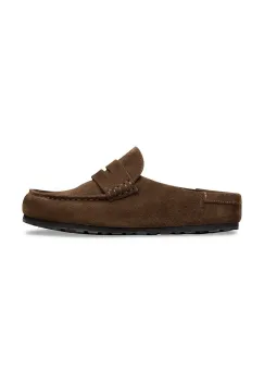 Birkenstock papuci din piele Naples imagine