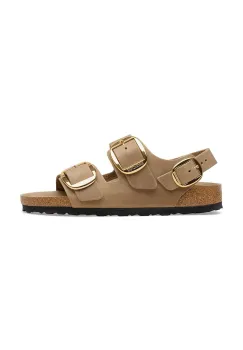 Birkenstock sandale cu toc plat de dama din piele imagine