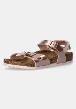 Birkenstock sandale din piele pentru copii Rio AS Kids AS Kids culoarea roz, 1029535 imagine
