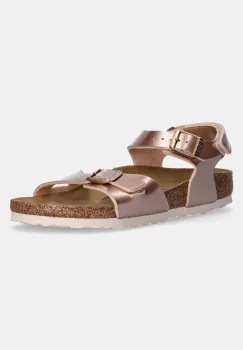 Birkenstock sandale din piele pentru copii Rio AS Kids AS Kids culoarea roz, 1029535 imagine