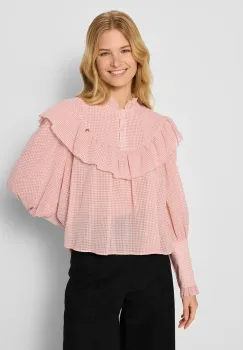 Bizuu bluza NAUENA femei, culoarea roz, modelator, NAUENA_ROZOWY_AW24 imagine