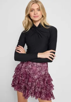 Bizuu bluza PINOWA culoarea negru, neted, PINOWA.CZARNY imagine
