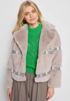 Bizuu geaca GREGORIA culoarea bej, de tranzitie, oversize, GREGORIA BEZOWY imagine