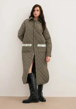 Bizuu geaca MAREVIA culoarea verde, de tranzitie, oversize, MAREVIA KHAKI imagine