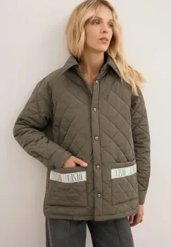 Bizuu geaca MARIN culoarea verde, de tranzitie, MARIN KHAKI imagine