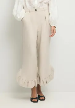 BIZUU pantaloni palazzo pentru femei cu bumbac NELLA imagine