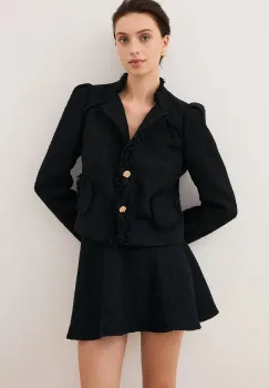 Bizuu sacou DITAS culoarea negru, un singur rand de nasturi, uni, DITAS CZARNY imagine