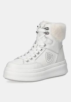 Blauer botine EMERY culoarea alb, cu platforma, izolat, F5EMERY01/LEA imagine