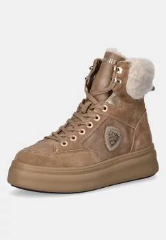 Blauer botine EMERY culoarea bej, cu platforma, izolat, F5EMERY01/SWA imagine