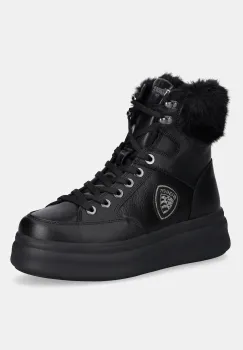 Blauer botine EMERY culoarea negru, cu platforma, izolat, F5EMERY01/LEA imagine