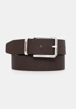 Blauer curea de piele culoarea maro, SAFF01 imagine