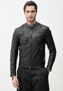 Blauer geaca de piele CROSSLAND imagine